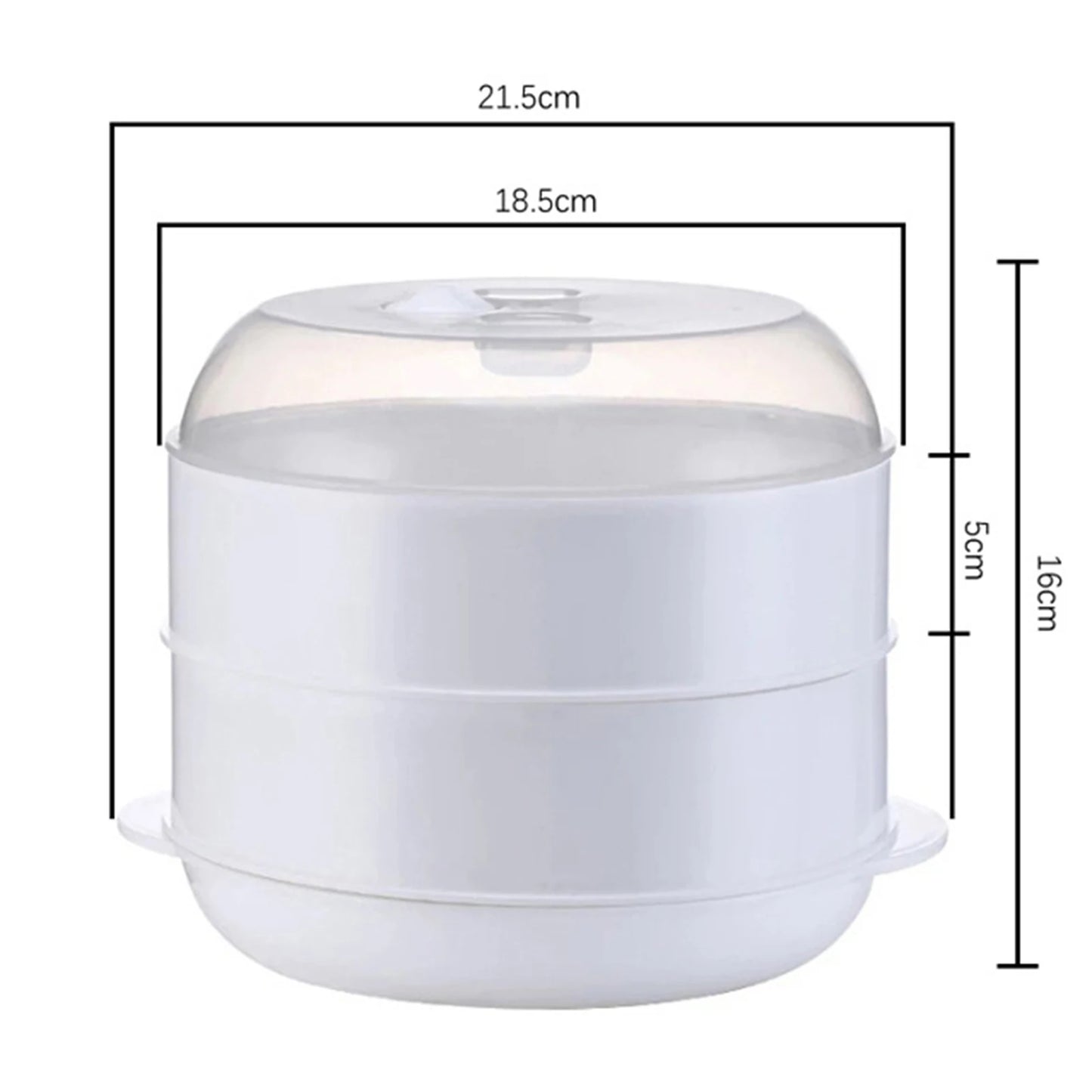 Microwave Steamer Heating Steamer Veggies Fish Grade /2/3 Tiers for Home Kitchen Microwave Steaming Dish Lid Cooking Pot Cooker