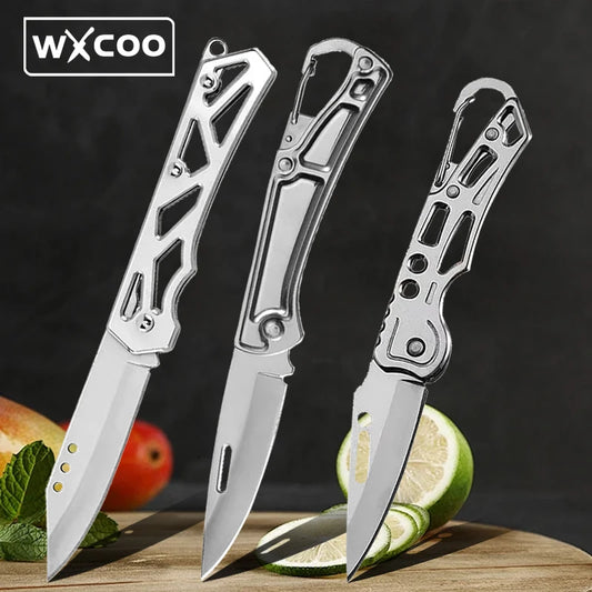 Cuchillo Plegable WXCOO de Acero Inoxidable - Multiusos y Portátil