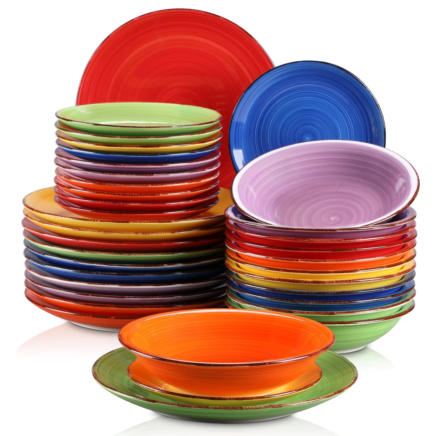 Vancasso BONITA Mix-Color 6/18/36 Piece Dinnerware Set