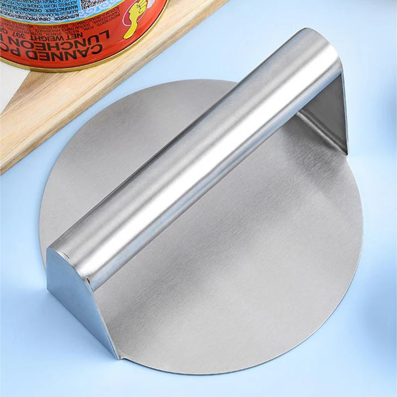 1PC Stainless Steel Smash Burger Press Hamburger Patties Meat Masher Circular Meat Press Mold For Deli Meats Kitchen Accessories