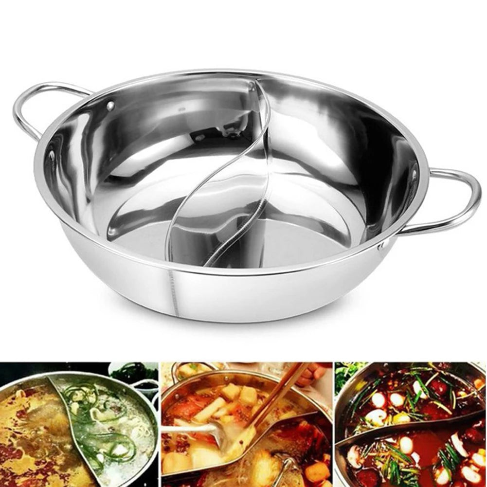 Cookware Hot Pot Ruled Compatible Double-flavor Hot Pot Cooking Erwei Hot Pot