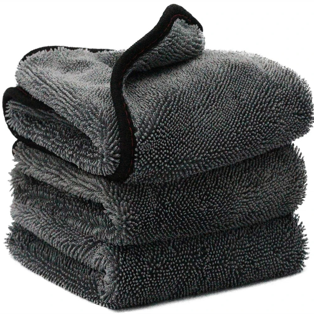 1200gsm Microfiber Twist Car Motorcycle Wash Towel Professional Car Cleaning Drying for Washing Polishing Waxing Detailing