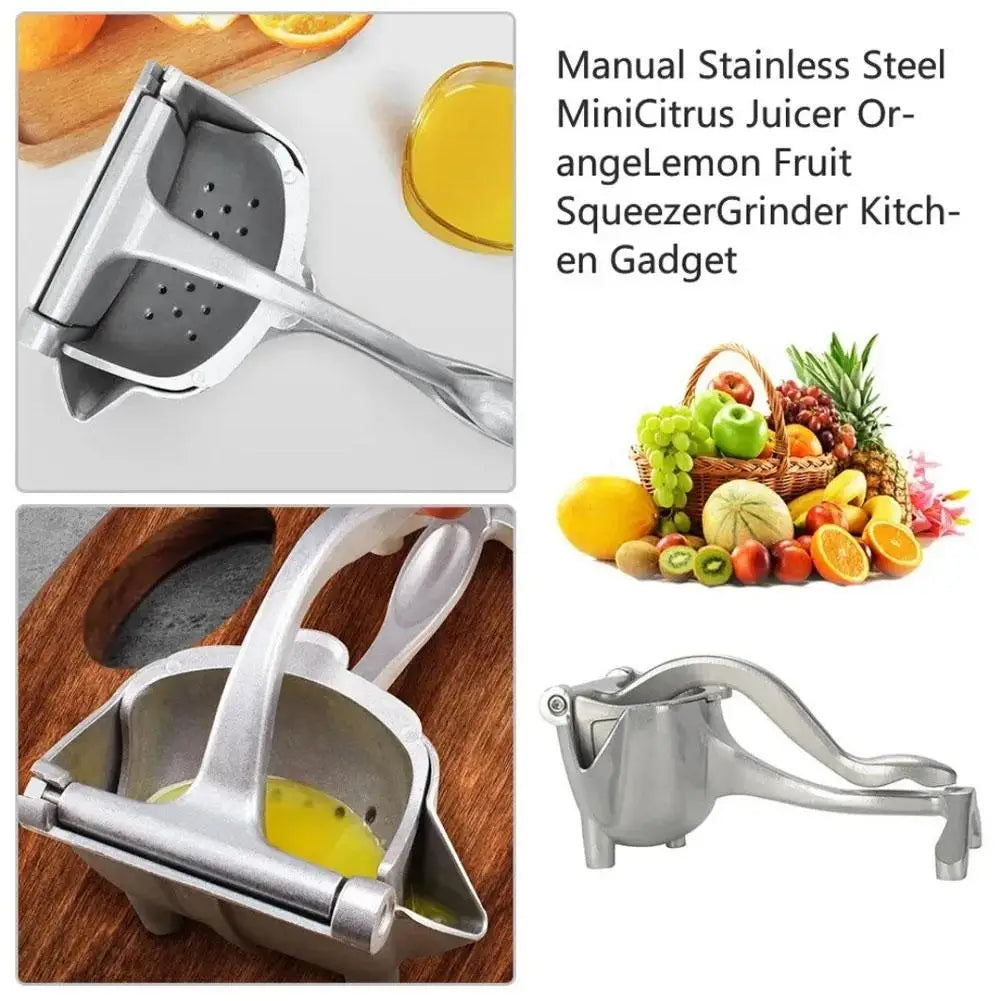 Manual Lemon Squeezer Stainless Steel Citrus Juicer Hand Orange Fruit Pressing Kitchen Household Tools Mini Portable Blender