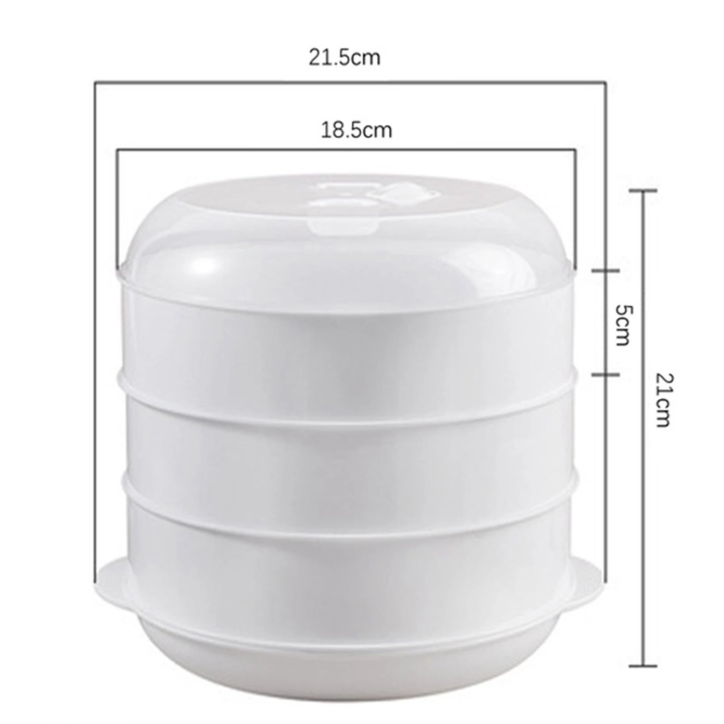 Microwave Steamer Heating Steamer Veggies Fish Grade /2/3 Tiers for Home Kitchen Microwave Steaming Dish Lid Cooking Pot Cooker
