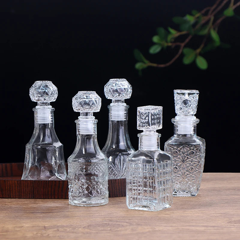 100/150ml Transparent Glass Cup Whiskey Decanter Party Barware Whiskey Glass Bottle For Liquor Bourbon Barware