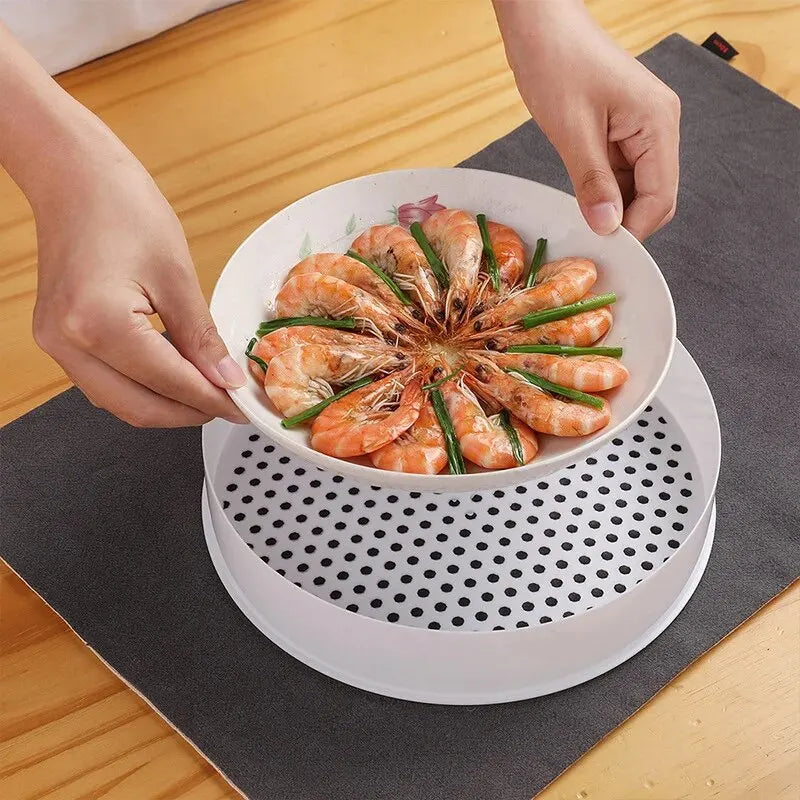 1PC Double Microwave Oven Special Steamer Box Multi-Function Hot Steamed Bun Large CapacityTray Household Heating Appliance