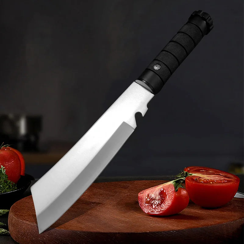 Handmade Forged Butcher Boning Knife Stainless Steel Kitchen Knife Meat Cleaver Fruit Cutting Knife Plastic Handle Cooking Tools