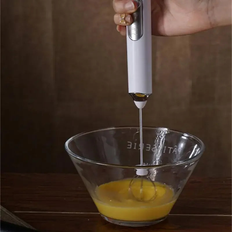 High Quality Wireless Electric Milk Frother Whisk Egg Beater USB Rechargeable Handheld Coffee Blender Milk Shaker Mixer Foamer