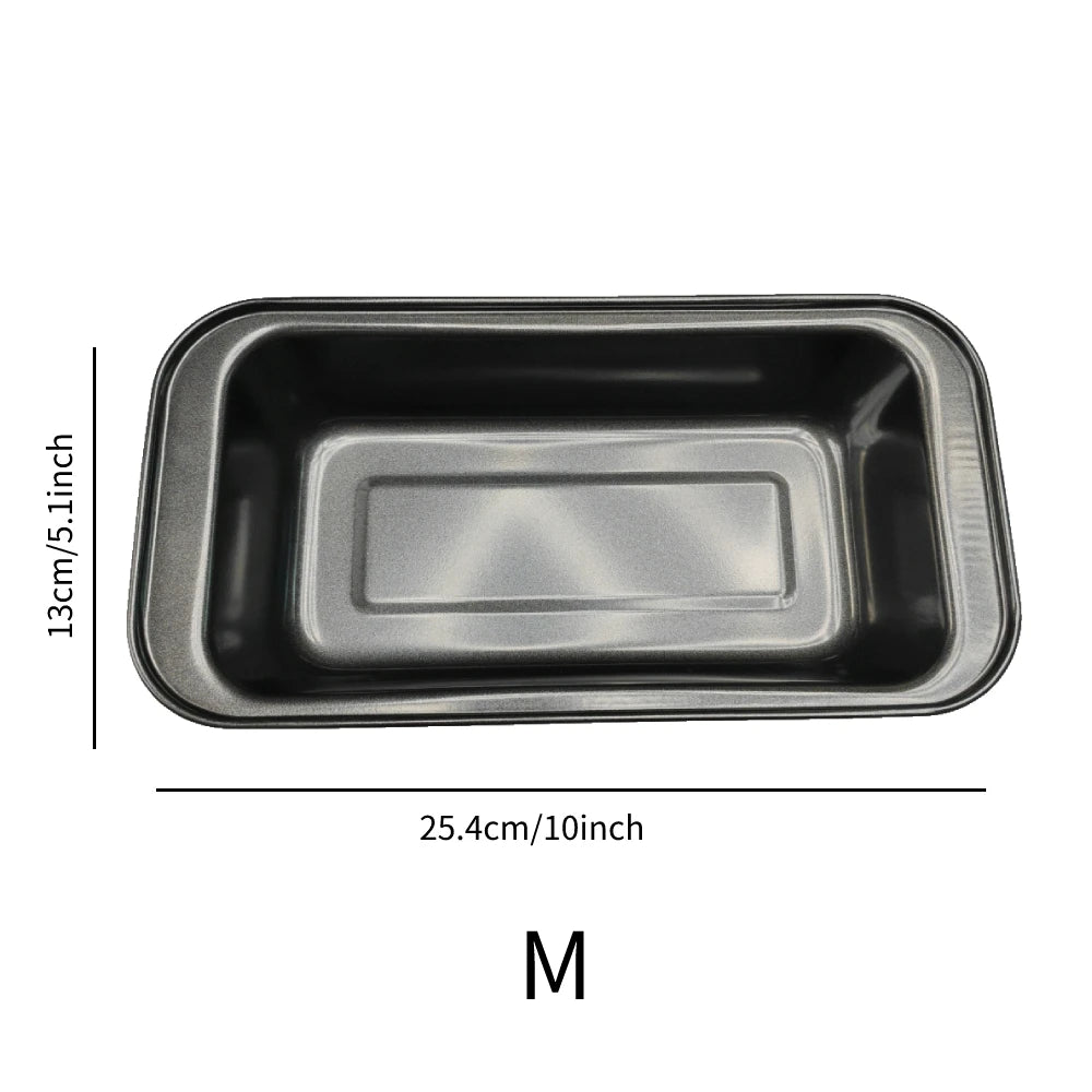 3Pcs Rectangular Baking Bread Loaf Pan,Gray Carbon Steel Nonstick Loaf Pan for Baking Homemade Bread,Toast,Brownies and Pound