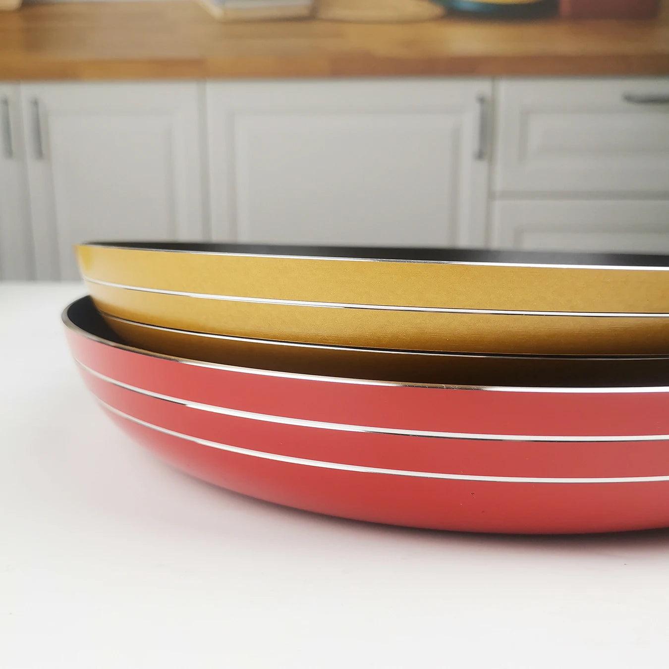 Omelet Frying Pan,Egg Steak Breakfast Fried Pans for Gas Induction