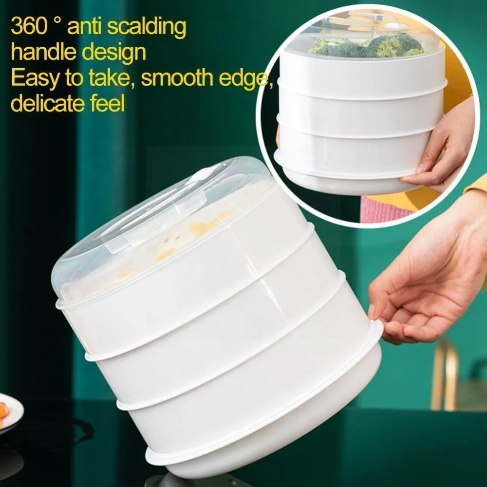 Microwave Oven Special Steamer Steamed Bun Dumpling Container Steamed Rice Multi Layer Steamer Plastic Steamer