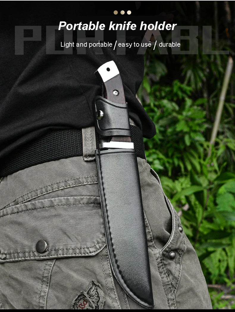 Camping Outdoor Multifunctional Knife Household Handle Carrying Straight Knife