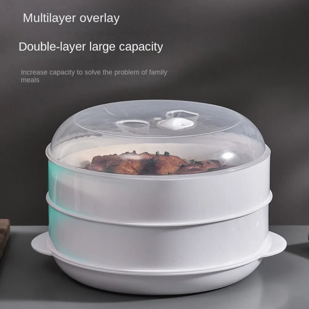 Microwave Oven Special Steamer Steamed Bun Dumpling Container Steamed Rice Multi Layer Steamer Plastic Steamer