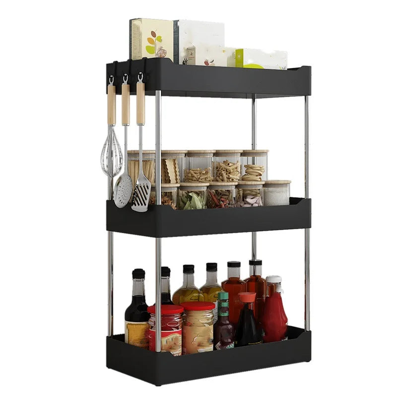 1Pc Kitchen Spice Storage Rack Multi-Functional Countertop Seasoning Storage Rack Household Multi-Layer Corner Shovel Kitchen Ut