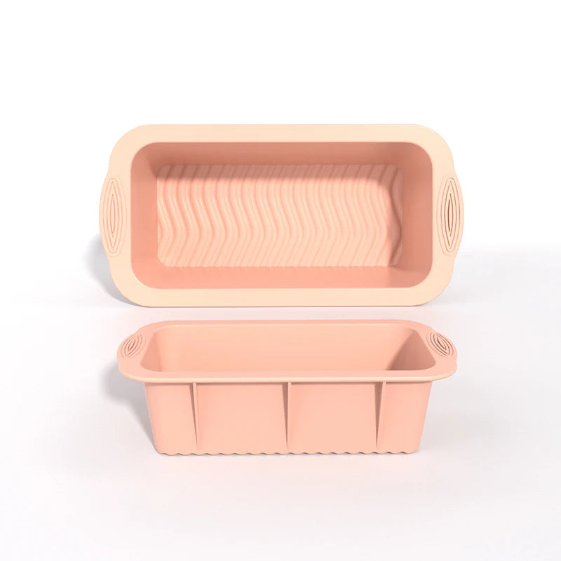 3D Silicone Bread Loaf Pan, Rectangular Non-Stick Baking Mold Pans for Oven, Bread, Cake, Easy Release