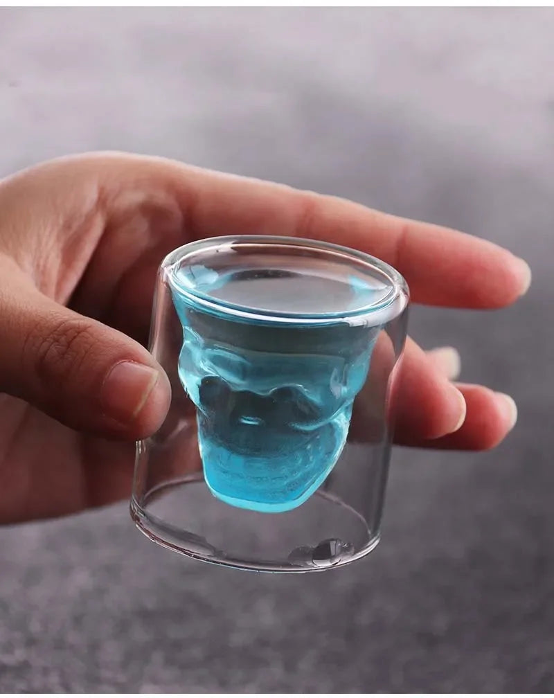 Lead Free Glass Creative Skull Cup Capacity Beer Cups Tea Mug Cocktail Wine Heat Resistant Coffee Mugs For Gift Wholesale