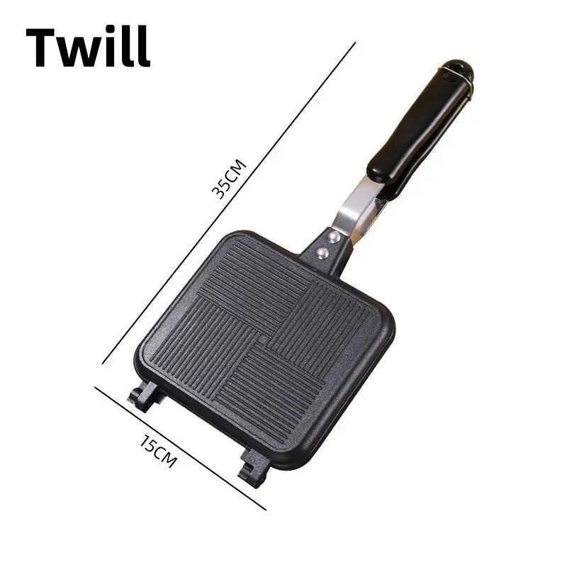 Sandwich Bread Bakeware Double-Sided Non-Stick Frying Pan Household Kitchen Cooking Breakfast Waffle Pancake Egg Frying Pan