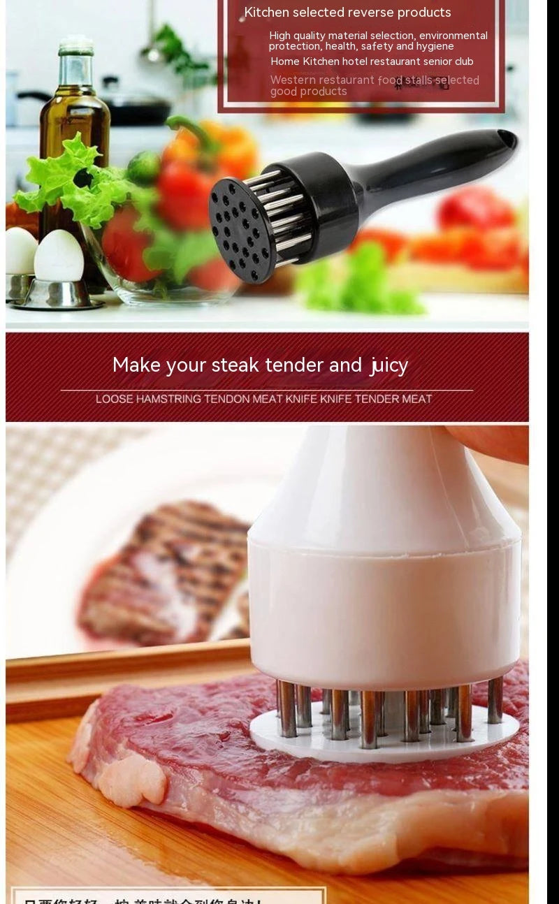 Steel Nail, Pork Skin, Pork Hammer, Meat Needle, Meat Slicer, Pork Ribs, Beef Tendon Fork, Steak Tool, Meat Fork
