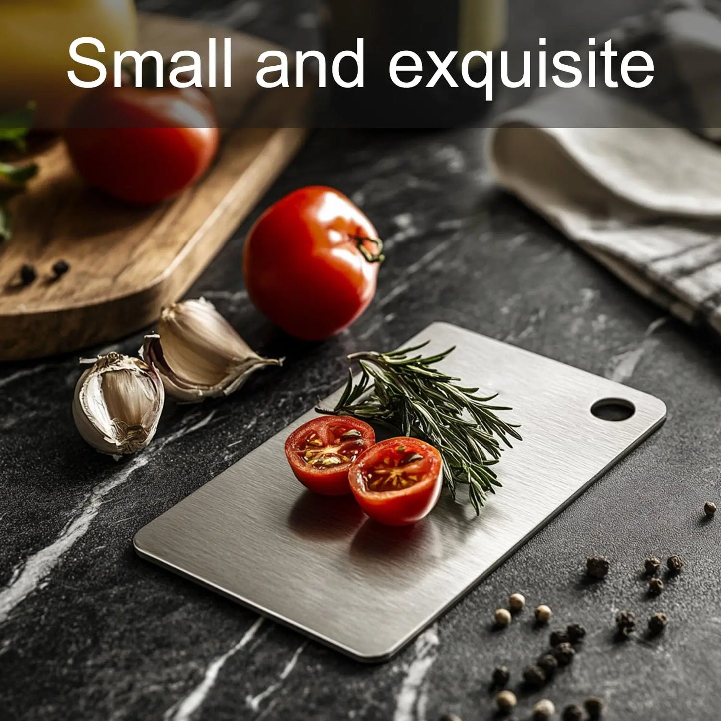 Titanium Cutting Boards for Kitchen Stainless Board 304 Steel Thickened Double Sided Food Grade Portable Fruit Meat Chopping