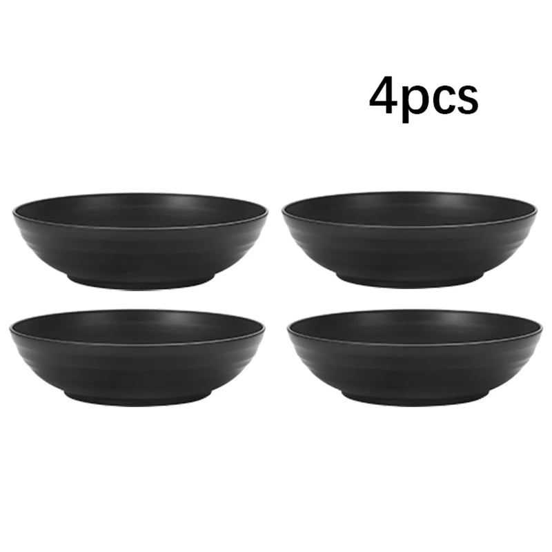 24pcs Plastic cutlery set dishes, plates, cups, black dinner plates gift set for outdoor camping