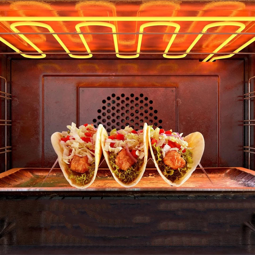 2pcs/6pcs Stainless Steel Taco Stand Stainless Steel Stand Tray Holder Tortilla Burrito Holder Each Can Hold 2-3 Burritos