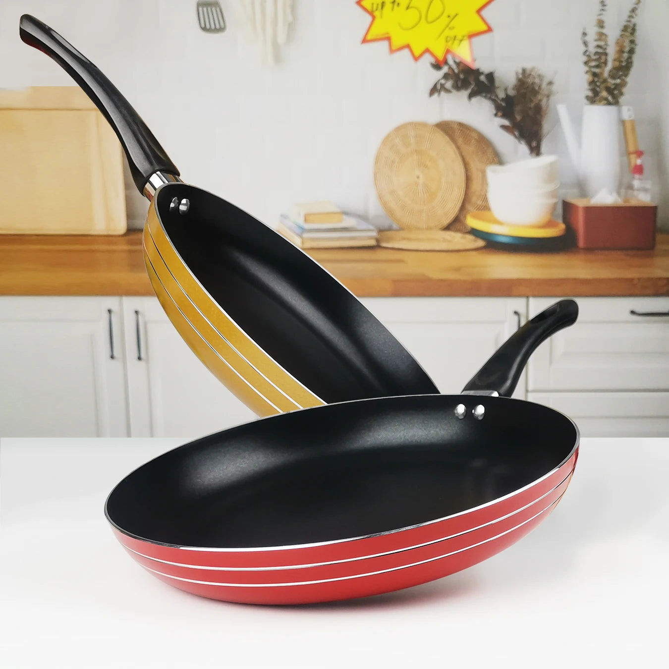 Omelet Frying Pan,Egg Steak Breakfast Fried Pans for Gas Induction