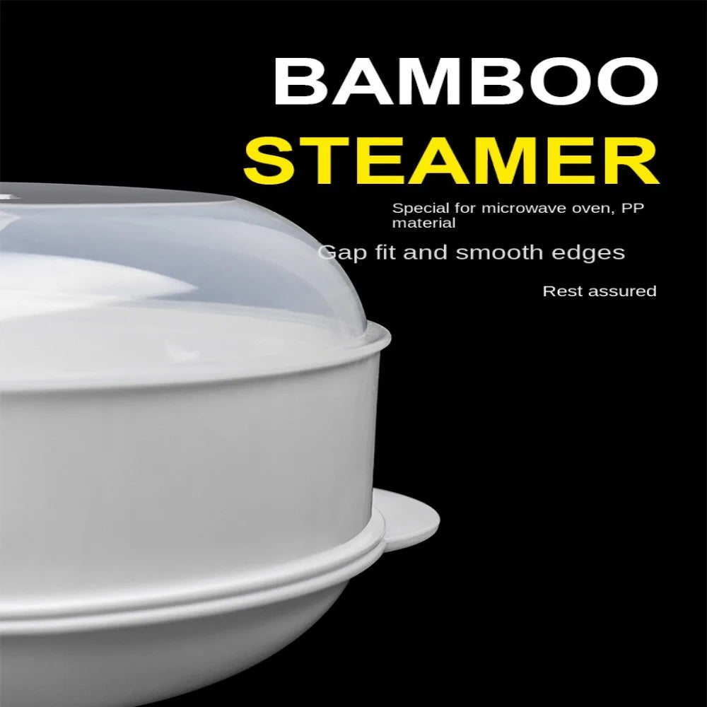 Microwave Oven Special Steamer Steamed Bun Dumpling Container Steamed Rice Multi Layer Steamer Plastic Steamer