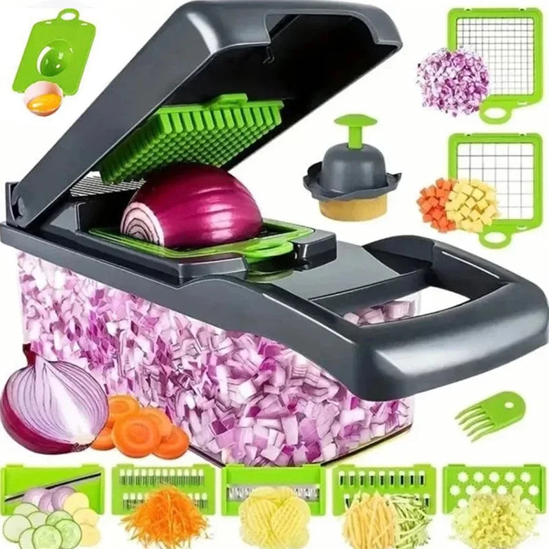 Picadora Multifuncional 14/16 en 1 - Cortador de Verduras para Cocina