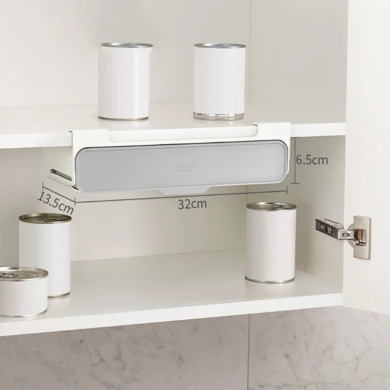 Kitchen Seasoning Bottle Storage Rack Spice Rack Self-adhesive Wall-mounted Under-Shelf Spice Organizer Kitchen Storage Rack