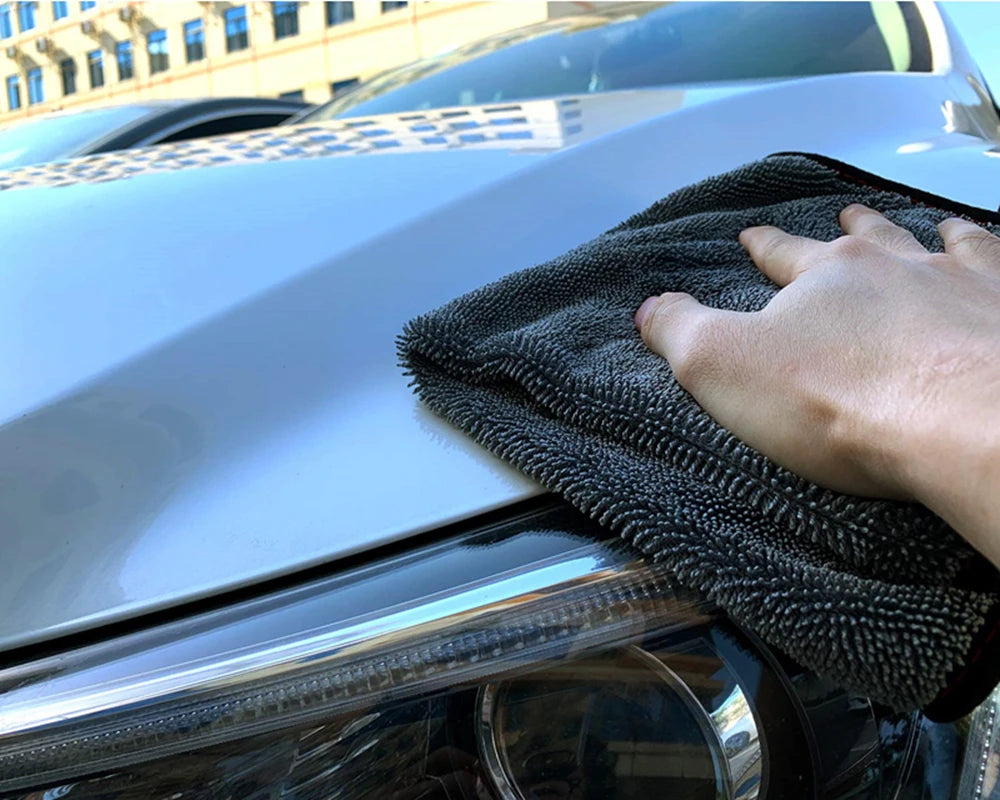 1200gsm Microfiber Twist Car Motorcycle Wash Towel Professional Car Cleaning Drying for Washing Polishing Waxing Detailing
