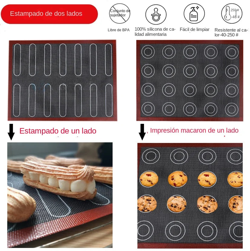 Perforated Silicone Baking Mat Non-stick Oven Sheet Liner Bakery Bakeware Kitchen Accessory Tools Macaron Pad For Cookies Pastry