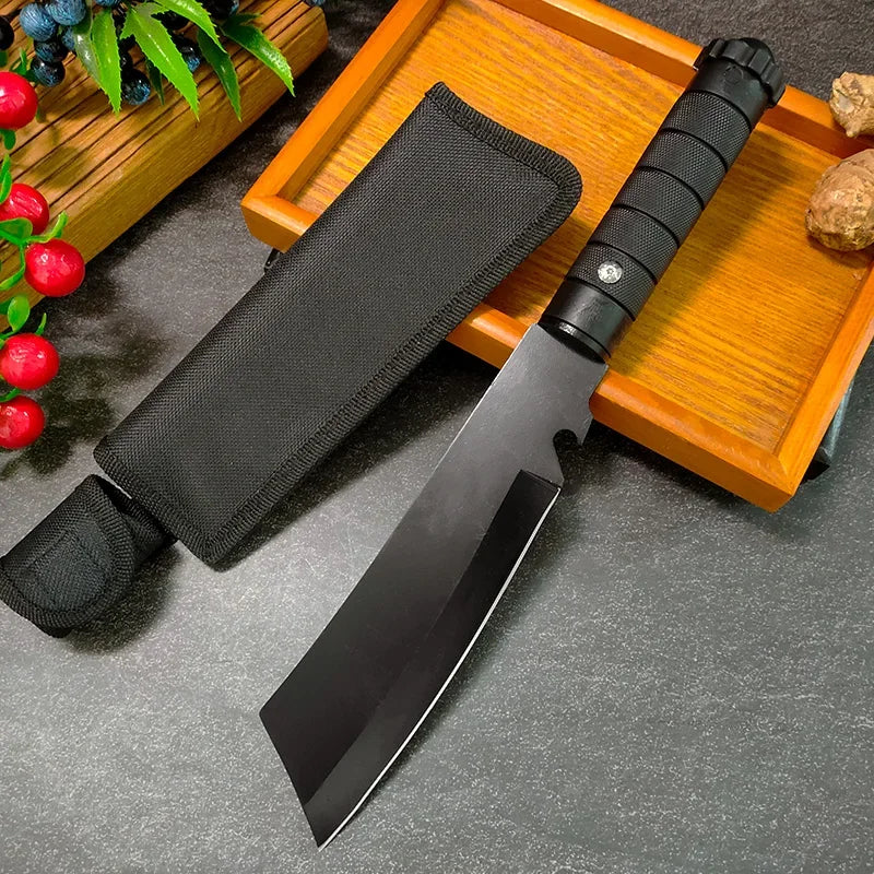 Handmade Forged Butcher Boning Knife Stainless Steel Kitchen Knife Meat Cleaver Fruit Cutting Knife Plastic Handle Cooking Tools