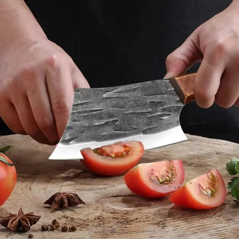 Handmade Cleaver Knife | Stainless Steel & Wood Handle