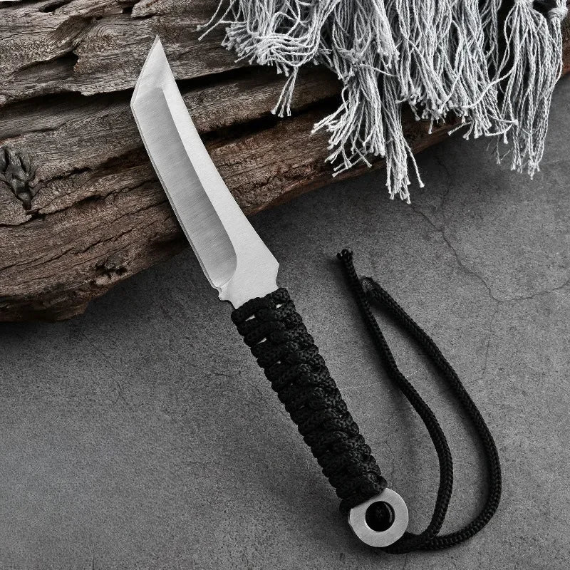 New Forged Utility Knife Camping Use with Non-slip Handle and Durable Blade EDC