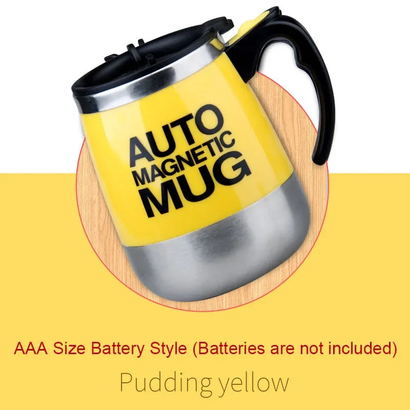 USB Rechargeable Self-Stirring Coffee Mug – Stainless Steel Auto Mixer Cup for Home, Office, Gifts