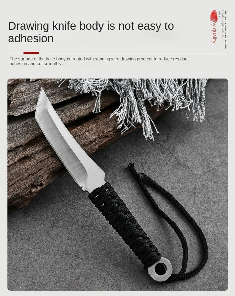New Forged Utility Knife Camping Use with Non-slip Handle and Durable Blade EDC