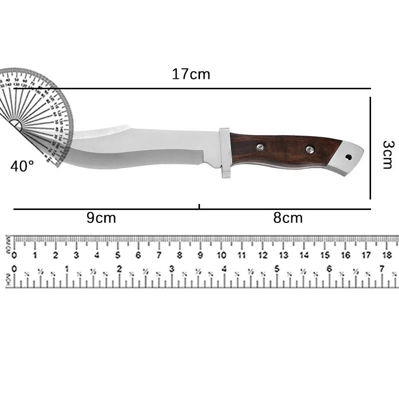 Camping Outdoor Multifunctional Knife Household Handle Carrying Straight Knife