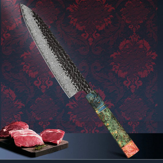 Acero Damasco Cheftronics: ¡El Cuchillo Definitivo! - 8 inch