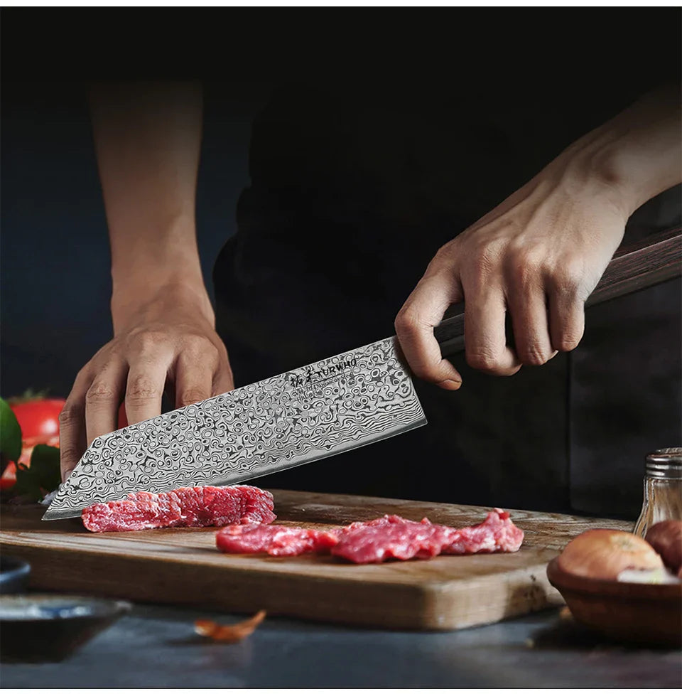 ¡Acero Damasco! Cuchillo Chef Cheftronics - Kiritsug Knife / 7 inch
