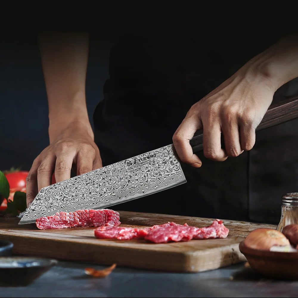 ¡Acero Damasco! Cuchillo Chef Cheftronics - Kiritsug Knife / 7 inch