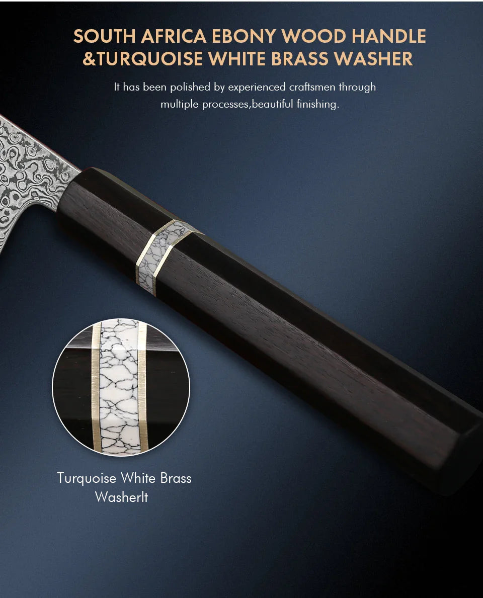 ¡Acero Damasco! Cuchillo Chef Cheftronics - Kiritsug Knife / 7 inch