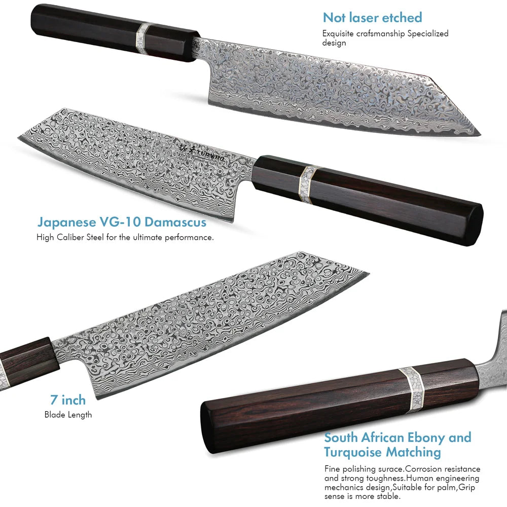 ¡Acero Damasco! Cuchillo Chef Cheftronics - Kiritsug Knife / 7 inch
