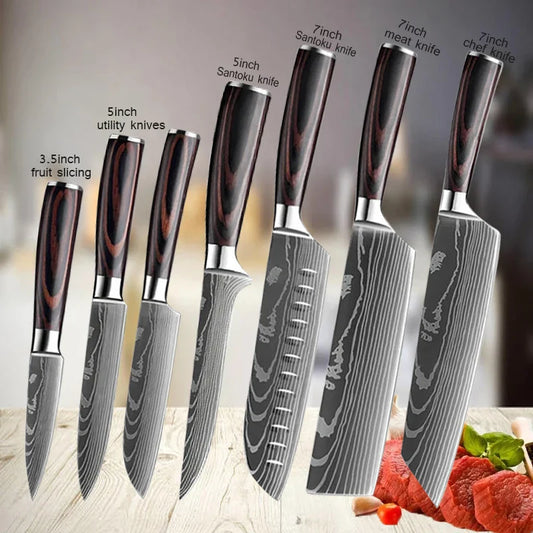 Acero Damasco: ¡Cuchillos Cheftronics para Cocina Inteligente!