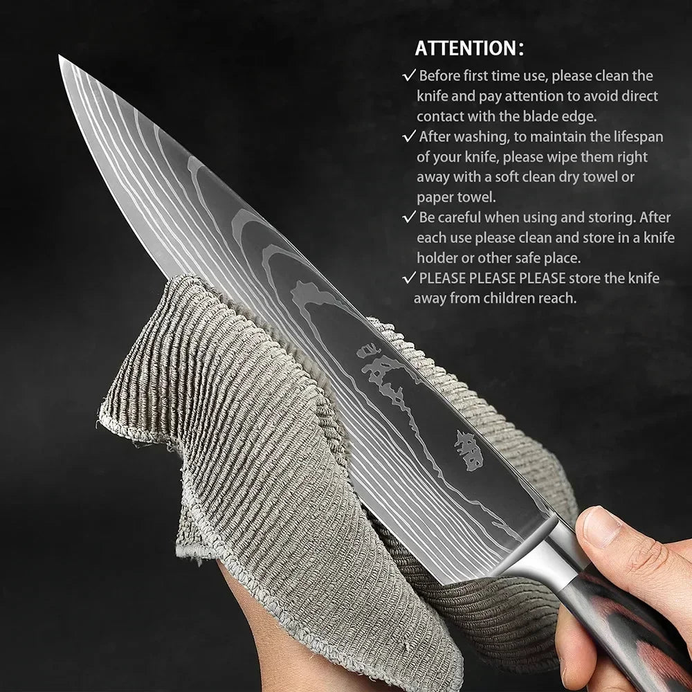 Acero Damasco: ¡Cuchillos Cheftronics para Cocina Inteligente!