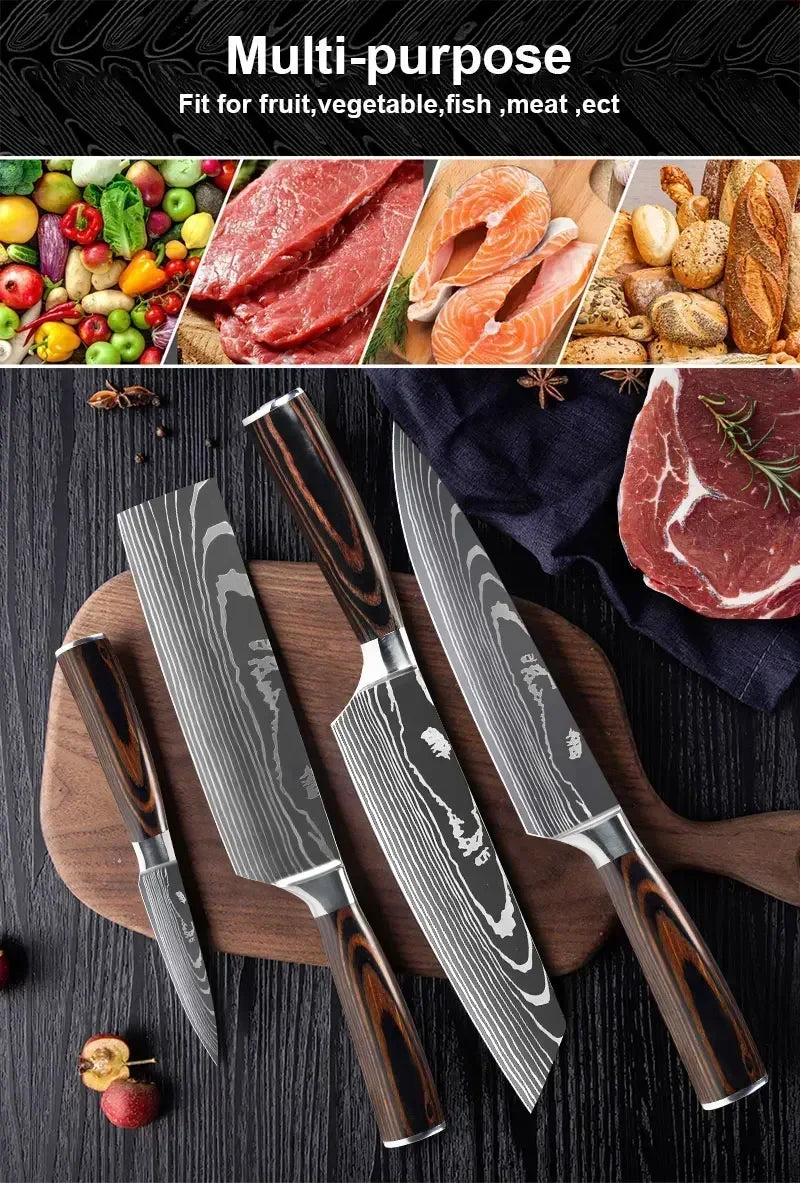 Acero Damasco: ¡Cuchillos Cheftronics para Cocina Inteligente!