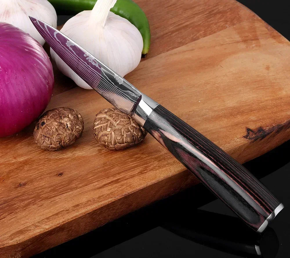 Acero Damasco: ¡Cuchillos Cheftronics para Cocina Inteligente!