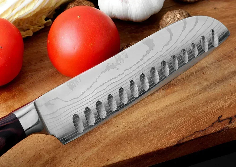 Acero Damasco: ¡Cuchillos Cheftronics para Cocina Inteligente!