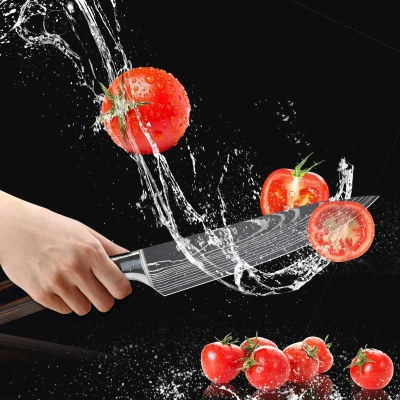 Acero Damasco: ¡Cuchillos Cheftronics para Cocina Inteligente!