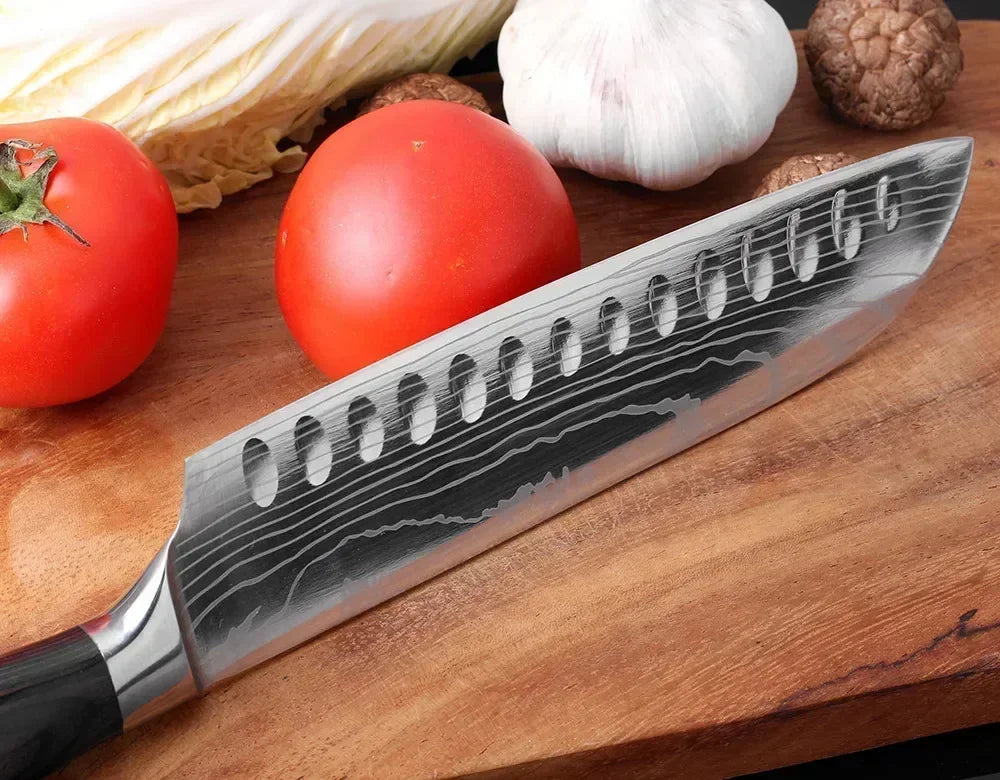 Acero Damasco: ¡Cuchillos Cheftronics para Cocina Inteligente!