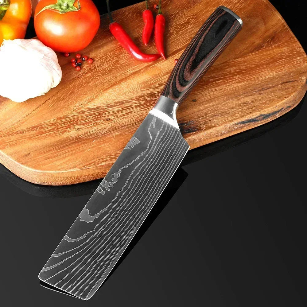 Acero Damasco: ¡Cuchillos Cheftronics para Cocina Inteligente!